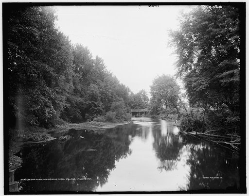 Red] Cedar River, Mich. Agricultural College [i.e. Michigan State University], [East] Lansing, Mich.