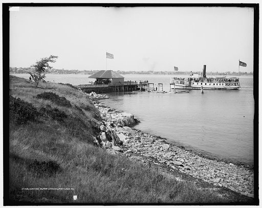 Cushing Island landing, Portland, Me.