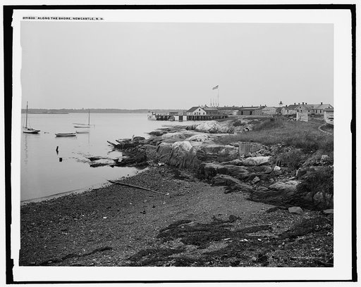 Along the shore, Newcastle [sic], N.H.