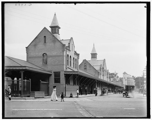 Delaware and Hudson [Railroad] station, Saratoga Springs, N.Y.