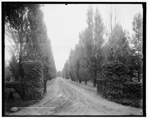 Nelson Ave. [Avenue] entrance to Yaddo, Saratoga Springs, N.Y.