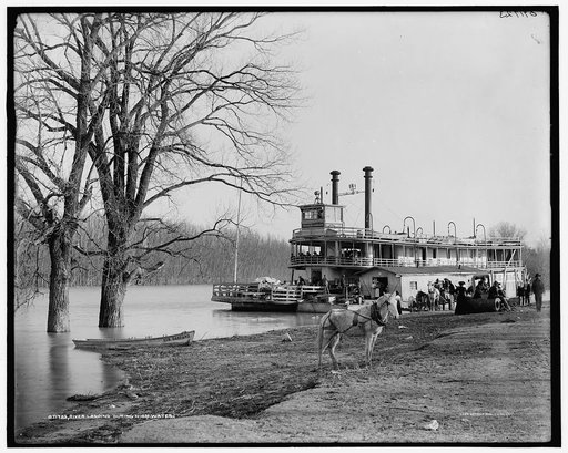 River landing during high water, Memphis, Tenn.