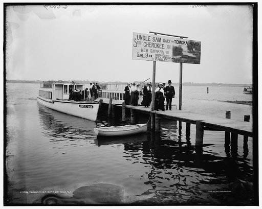 Tomoka river boat, Daytona, Fla.