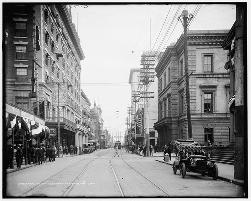 Royal St., looking south from St. Francis [Street], Mobile, Ala.