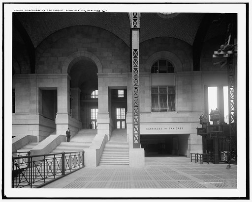 Concourse, exit to 33rd St., Penn. [Pennsylvania] Station, New York, N.Y.