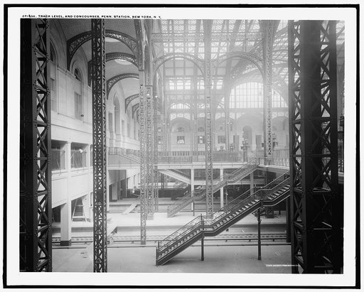 Track level and concourses, Penn. [Pennsylvania] Station, New York, N.Y.