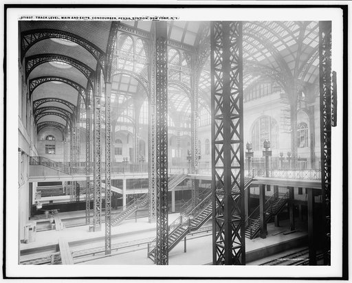 Track level, main and exits, concourses, Penna. [Pennsylvania] Station, New York, N.Y.
