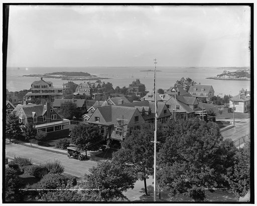 Looking south from tower of the Oceanside, Magnolia, Mass.