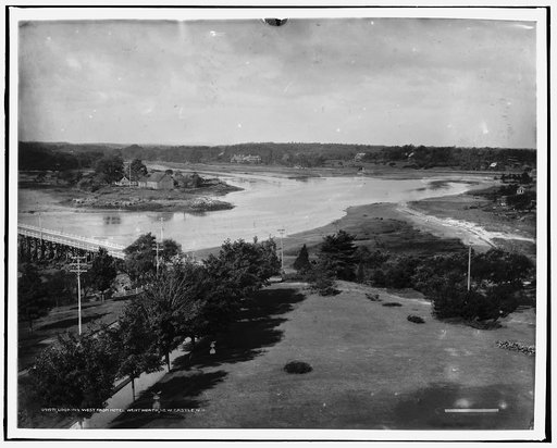 Looking west from Hotel Wentworth, New Castle, N.H.