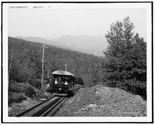 Approaching Summit House, Mt. Tom, Mass.