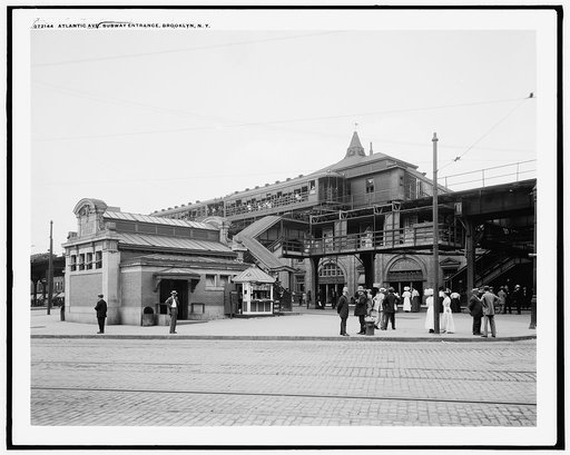 Atlantic Ave. [Avenue], subway entrance, Brooklyn, N.Y.
