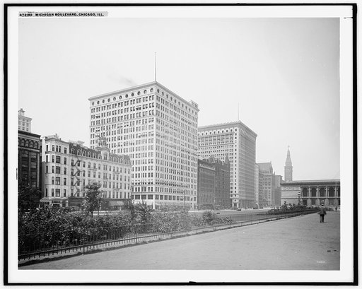Michigan Boulevard [i.e. Avenue], Chicago, Ill.