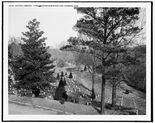 Vicksburg] National Cemetery, 17,000 Union soldiers buried here, Vicksburg, Miss.