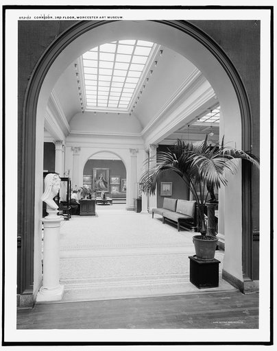 Corridor, 3rd floor, Worcester Art Museum