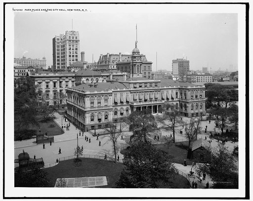 Park Place [City Hall Park], and the City Hall, New York, N.Y.