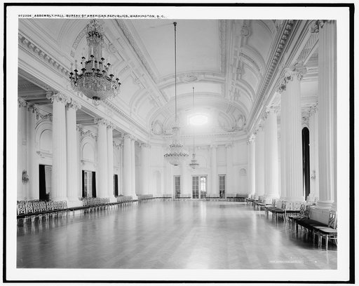 Assembly hall, Bureau of American Republics [Pan American Union Building], Washington, D.C.