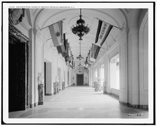 The Grand foyer, Bureau of American Republics [Pan American Union Building], Washington, D.C.
