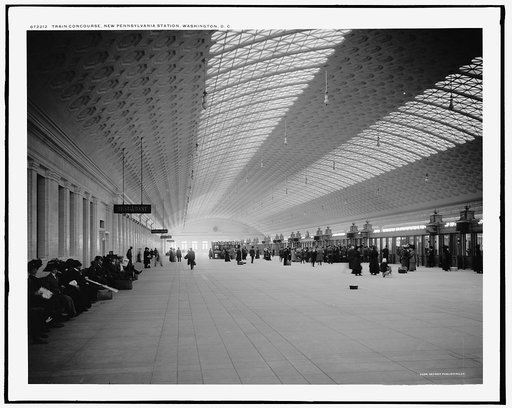Train concourse, new Pennsylvania [i.e. Union] Station, Washington, D.C.