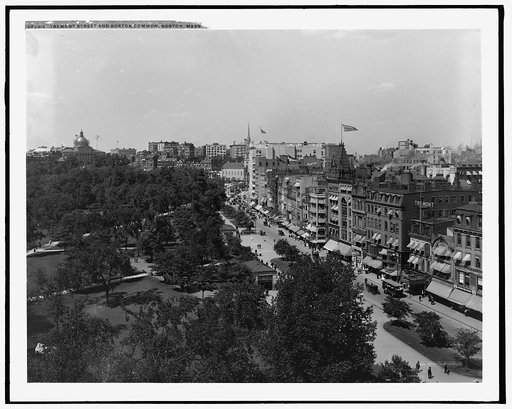 Tremont Street and Boston Common, Boston, Mass.