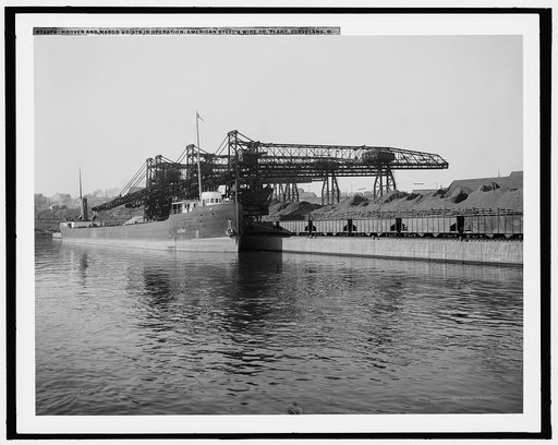 Hoover and Mason hoists in operation, American Steel & Wire Co. [Company] Cleveland, O[hio