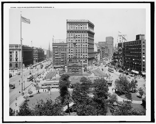 Euclid and Superior streets [i.e. avenues], Cleveland, O[hio