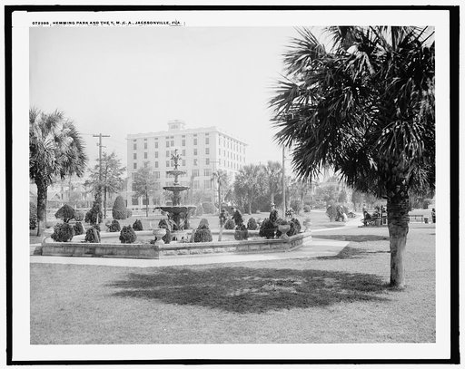 Hemming Park and the Y.M.C.A., Jacksonville, Fla.