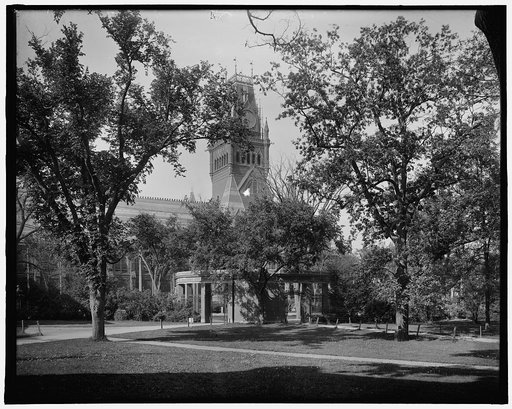 Memorial Hall, '87 gate, Harvard University, Cambridge, Mass.