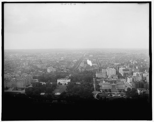 White House from the Washington Monument, Washington, D.C.