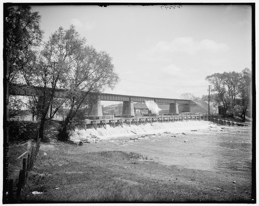 New bridge at the dam, Ann Arbor, Mich.