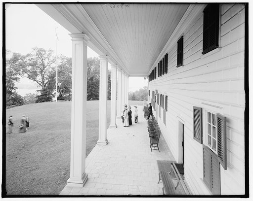 East portico, Mt. Vernon, Va.