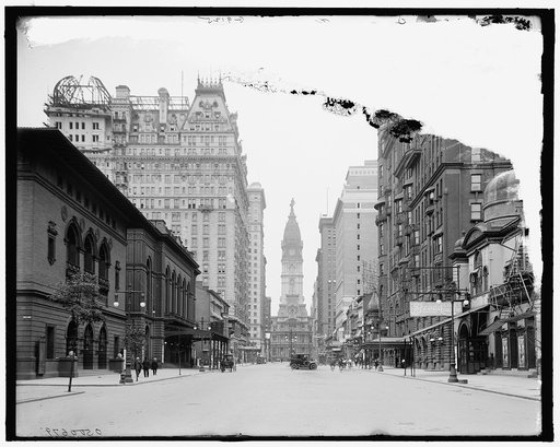 Broad Street and City Hall, Philadelphia, Pa.