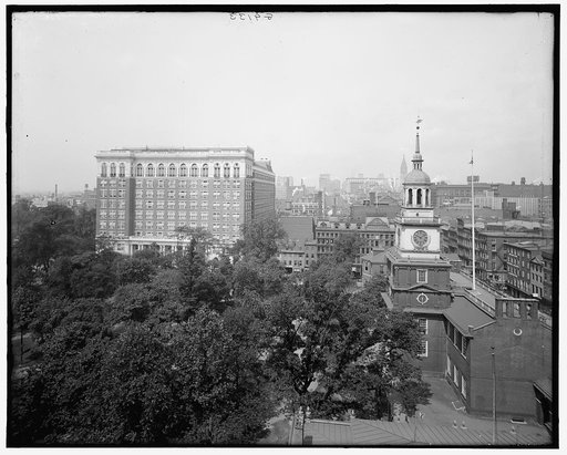 The Curtis Publishing Company Building and Independence Hall, Philadelphia, Pa.