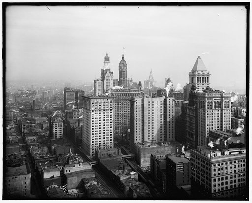 The Big buildings of lower Manhattan, New York, N.Y.