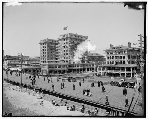 The Chalfonte and the boardwalk, Atlantic City, N.J.