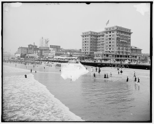 Chalfonte Hotel and boardwalk, Atlantic City, N.J.