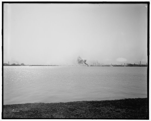Belle Isle Park, looking toward Detroit, Mich.