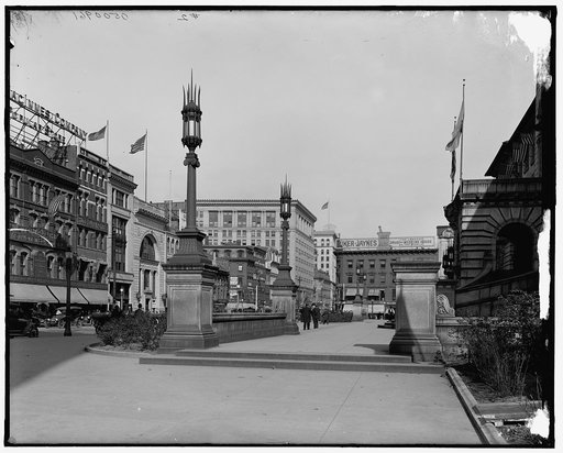 City Hall plaza, Main Street, Worcester, Mass.