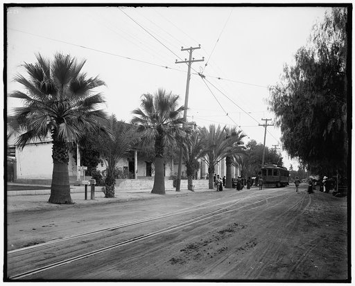 Mission and old mission trolley trip, probably California
