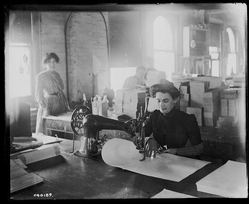 Richmond & Backus Co. sewing room, Detroit