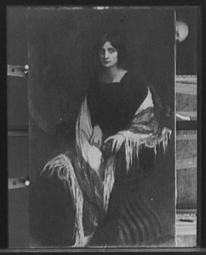 Seated woman with shawl