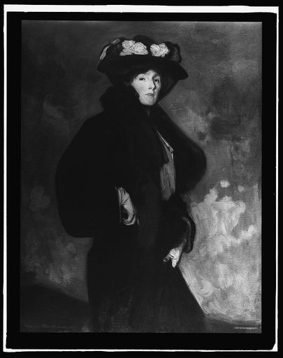 Mrs. Martha Greiffenhagen, full-length portrait