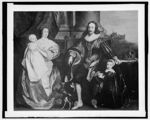 Charles I and Henrietta Maria with their children, afterwards Charles II and James II