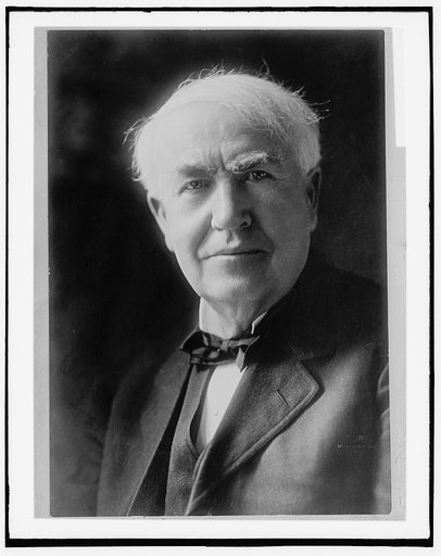 Thomas A. Edison, head-and-shoulders portrait