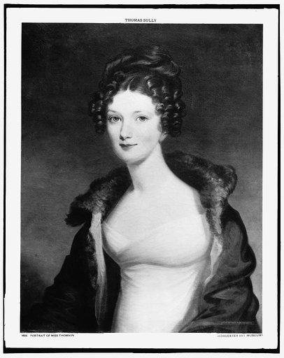 Miss Thomson, head-and-shoulders portrait