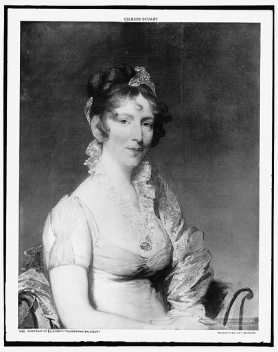 Elizabeth Tuckerman Salisbury, three-quarter-length portrait