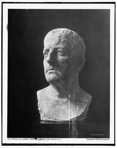 Portrait of a Roman, (terra cotta), Roman, first century B.C.