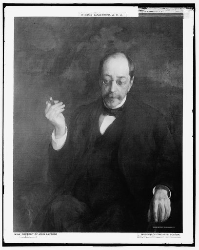 John La Farge, three-quarter-length portrait