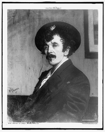James A. McNeill Whistler, head-and-shoulders portrait