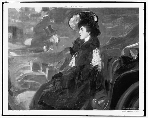 Lady in carriage