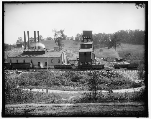 Coal loading at plant, possibly Ford Collier